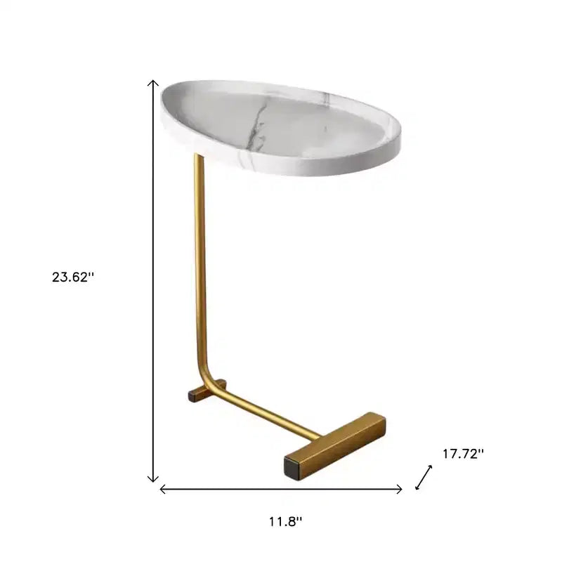 Tables d'appoint rondes en nickel et fer