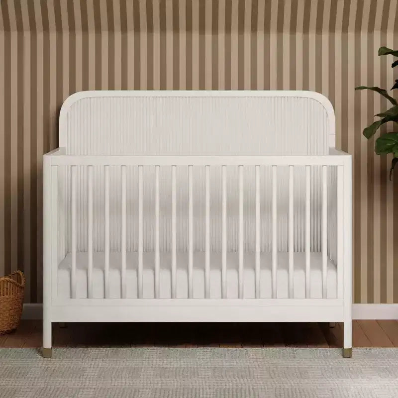 Lit de bébé convertible 4-en-1 Brinsley Tambour - Blanc chaud