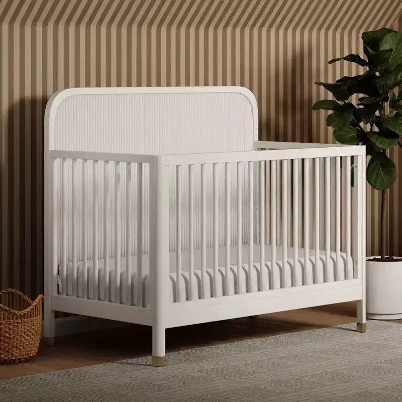 Lit de bébé convertible 4-en-1 Brinsley Tambour - Blanc chaud