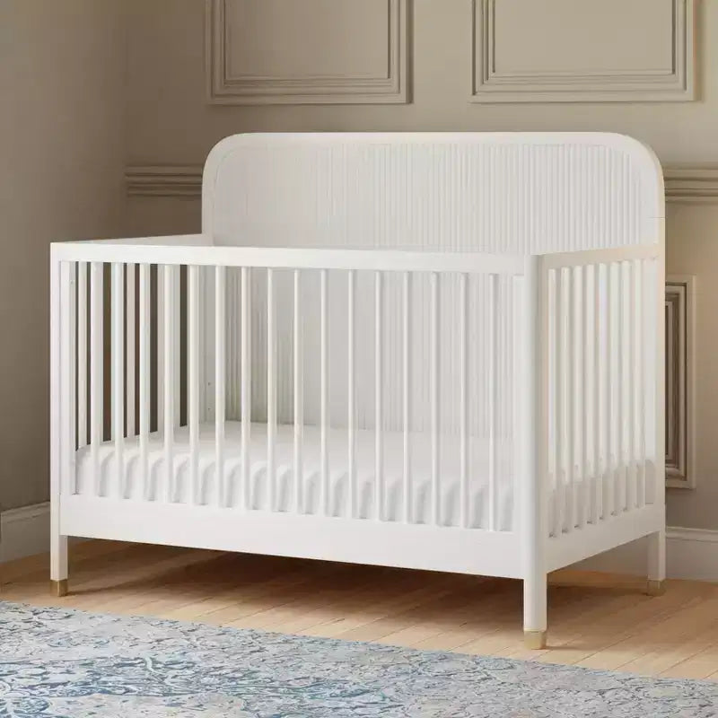 Lit de bébé convertible 4-en-1 Brinsley Tambour - Blanc chaud