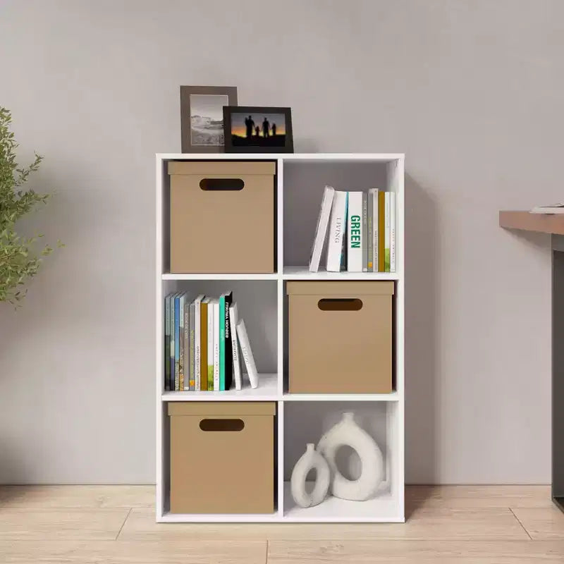 Bibliothèque étagère en bois à 3 niveaux de 34,96 po de hauteur