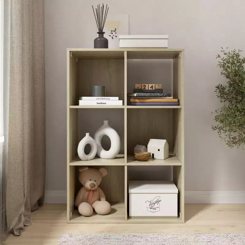 Bibliothèque étagère en bois à 3 niveaux de 34,96 po de hauteur