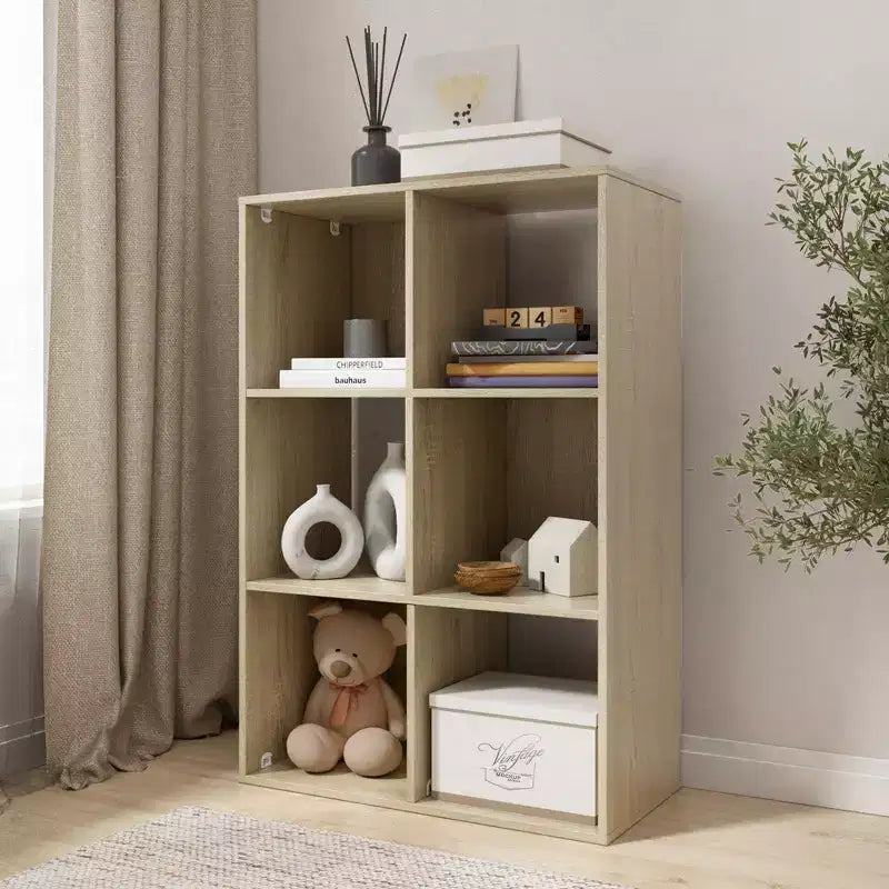 Bibliothèque étagère en bois à 3 niveaux de 34,96 po de hauteur