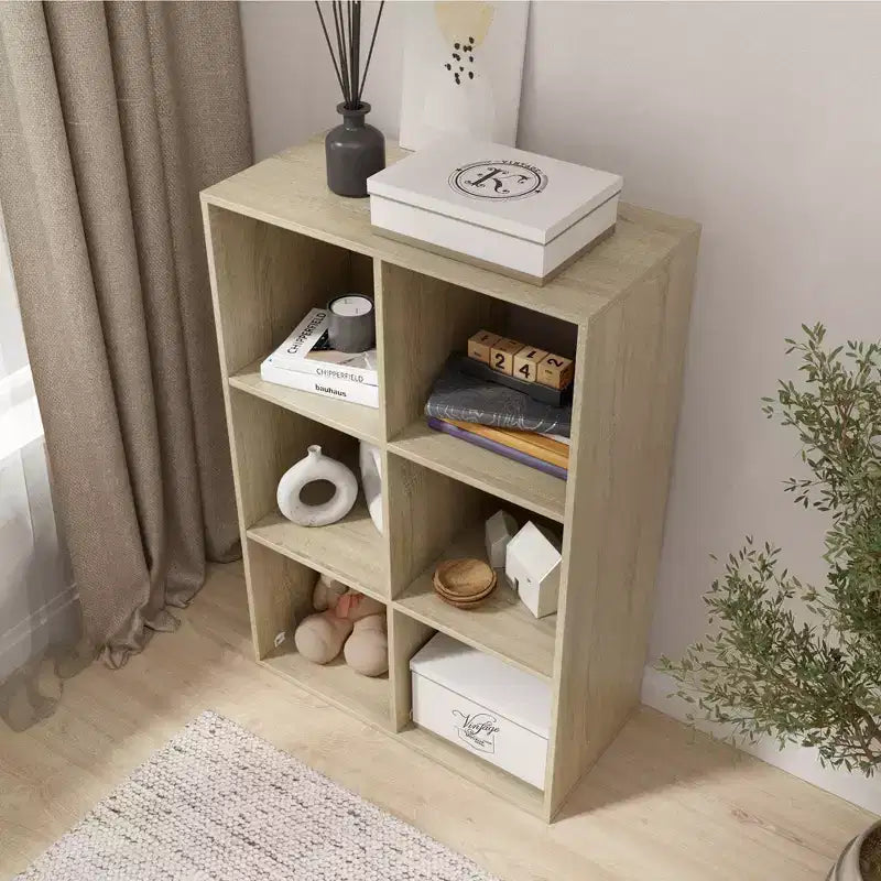 Bibliothèque étagère en bois à 3 niveaux de 34,96 po de hauteur