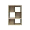 Homez 34.96 in. Tall Wood 3-Shelf Etagere Bookcase