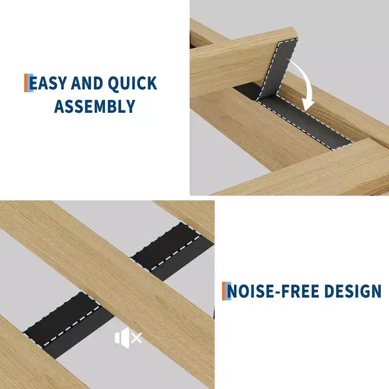 Cadre de lit en tissu bouclette avec éclairage LED RGB et station de charge, tête de lit de rangement à 2 niveaux et support robuste à lattes en bois