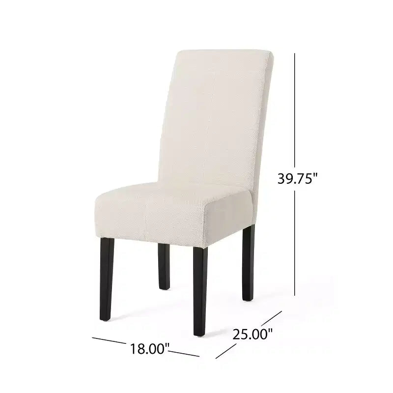 Chaises de salle à manger Brooks rembourrées de style moderne