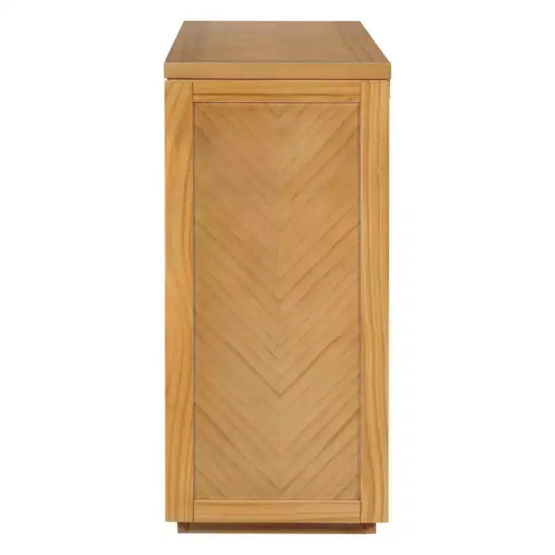 Console rustique avec rangement, table d'entrée de style fermier avec tiroirs et étagère ouverte, table de canapé vintage en bois pour couloir