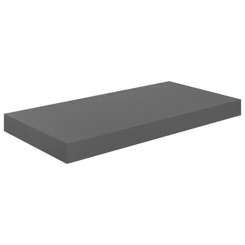 Étagère murale Gris brillant MDF alvéolaire, métal