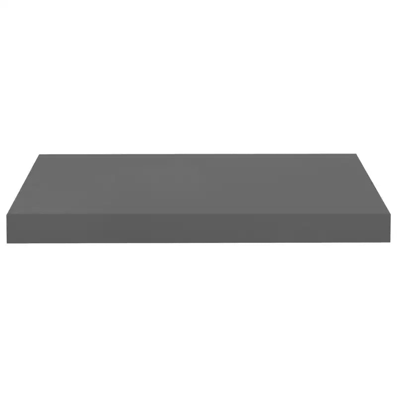 Étagère murale Gris brillant MDF alvéolaire, métal