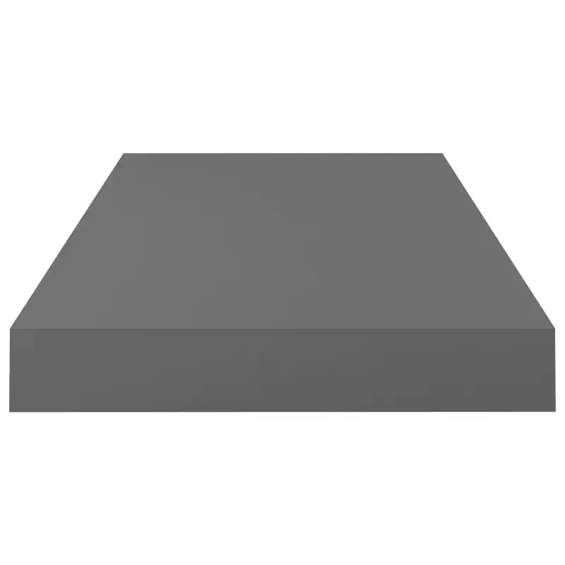 Étagère murale Gris brillant MDF alvéolaire, métal