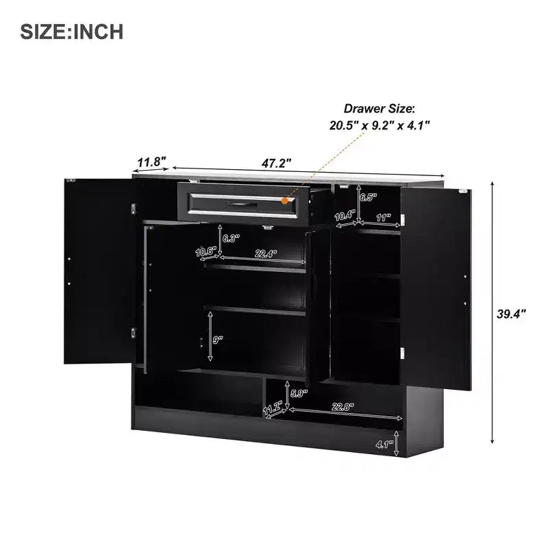 Meuble à chaussures autoportant moderne avec étagères réglables/tiroirs basculants, meuble de rangement minimaliste pour couloirs et entrées