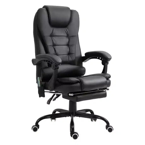 7-Point Vibrating Massage Office Chair High Back Massaging Office Desk Chair with Lumbar Support, Footrest