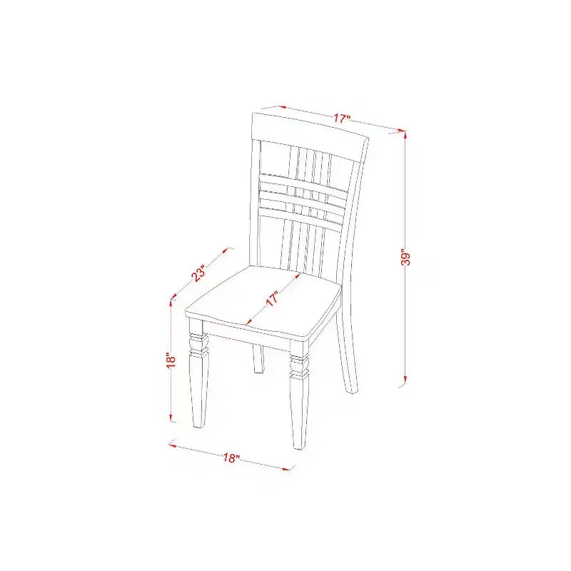Ensemble table de cuisine ronde – Mobilier de salle à manger 3 pièces avec table à rabats et 2 chaises – Blanc 107 cm