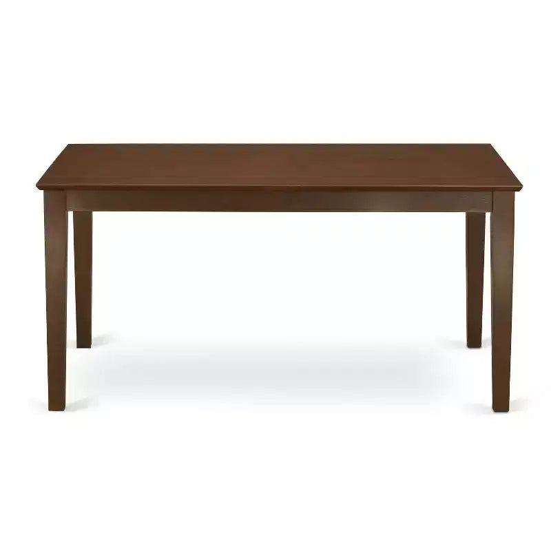 Ensemble de salle à manger rectangulaire 5 pièces en bois massif finition acajou – 4 places