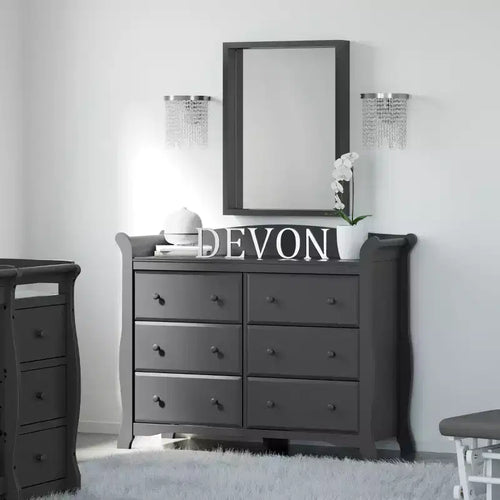 Commode double Avalon à 6 tiroirs