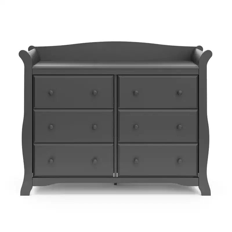 Commode double Avalon à 6 tiroirs