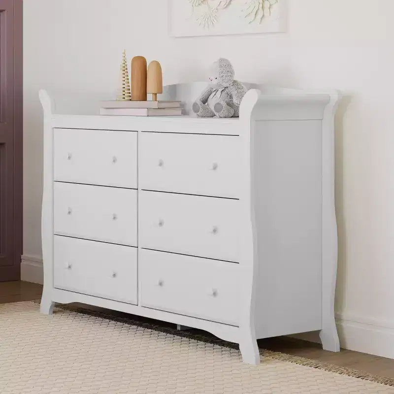 Commode double Avalon à 6 tiroirs