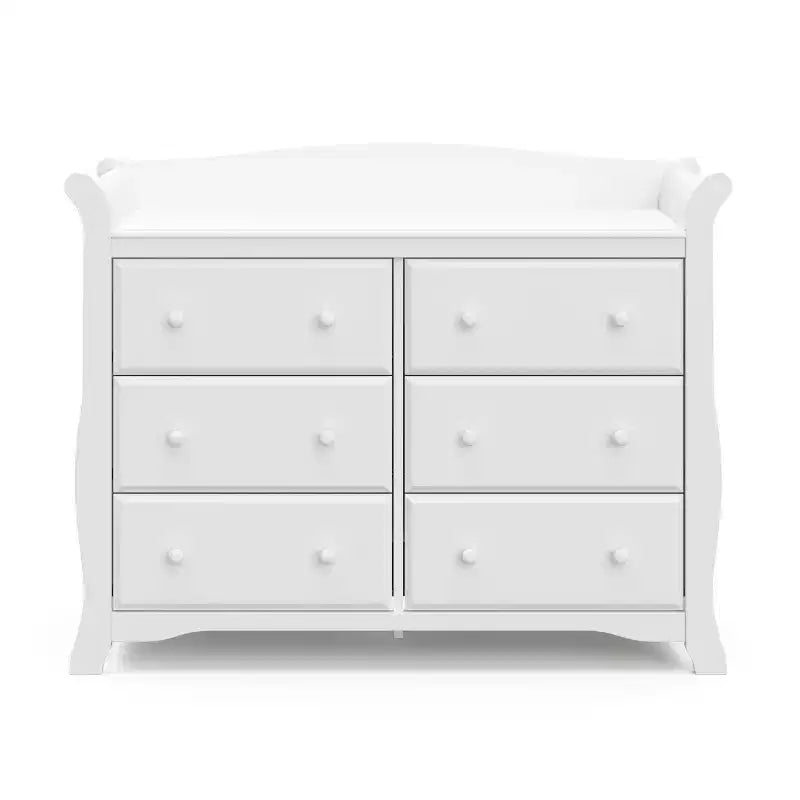 Commode double Avalon à 6 tiroirs