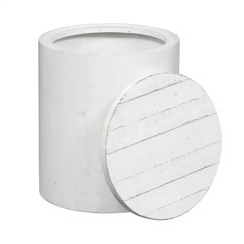 , Table d'appoint tambour style ferme moderne