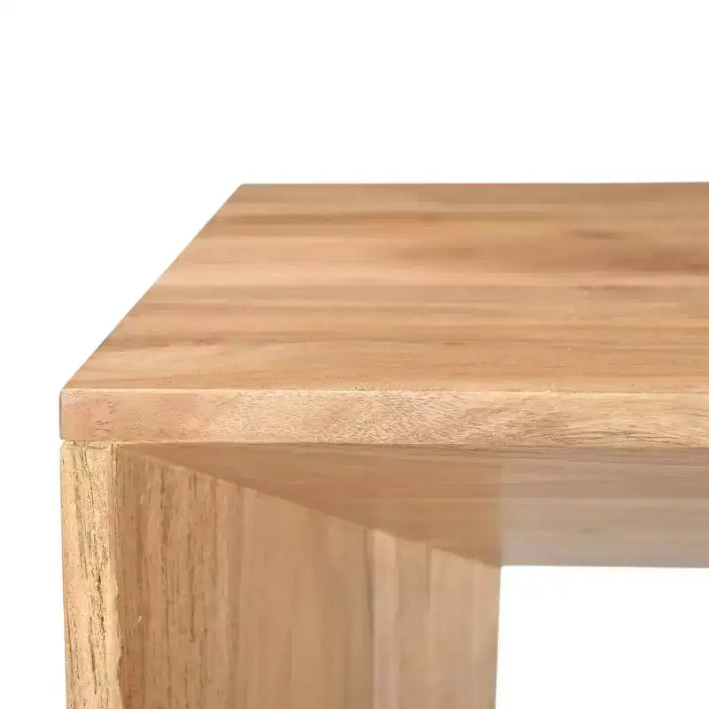 ,Table d'appoint d'angle moderne en bois massif Lux
