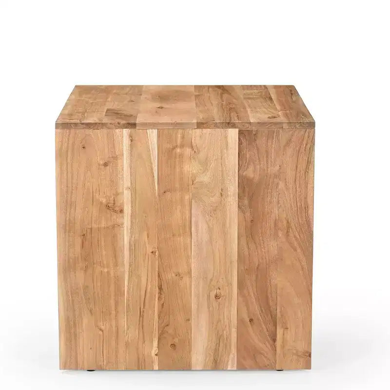 ,Table d'appoint d'angle moderne en bois massif Lux