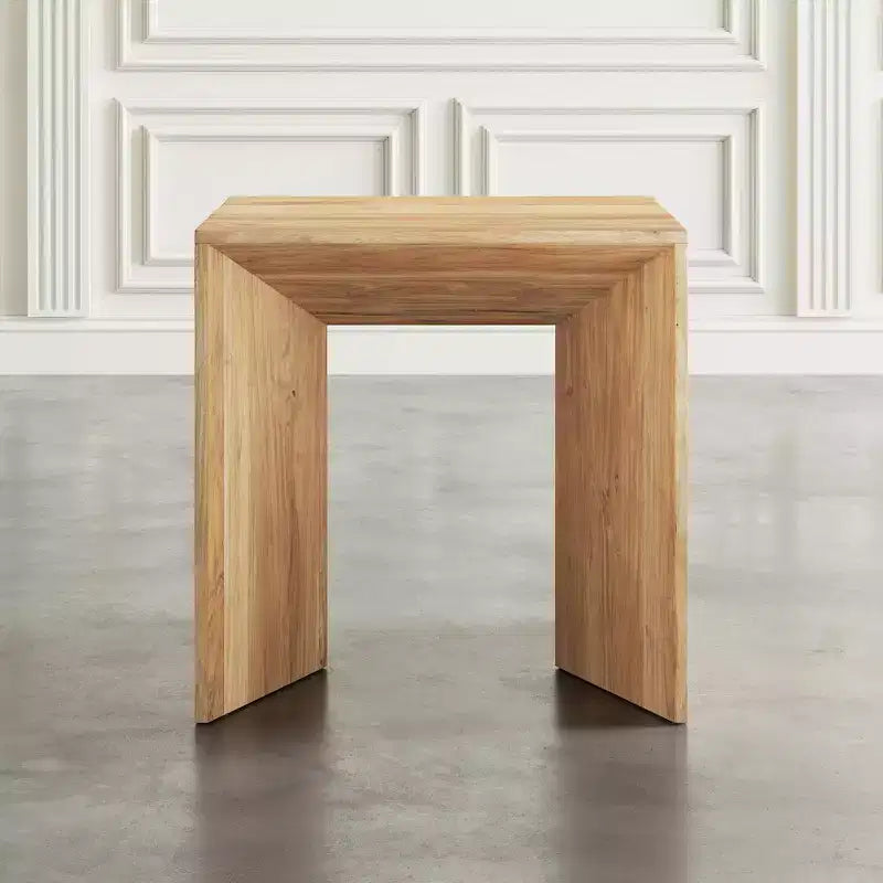 ,Table d'appoint d'angle moderne en bois massif Lux