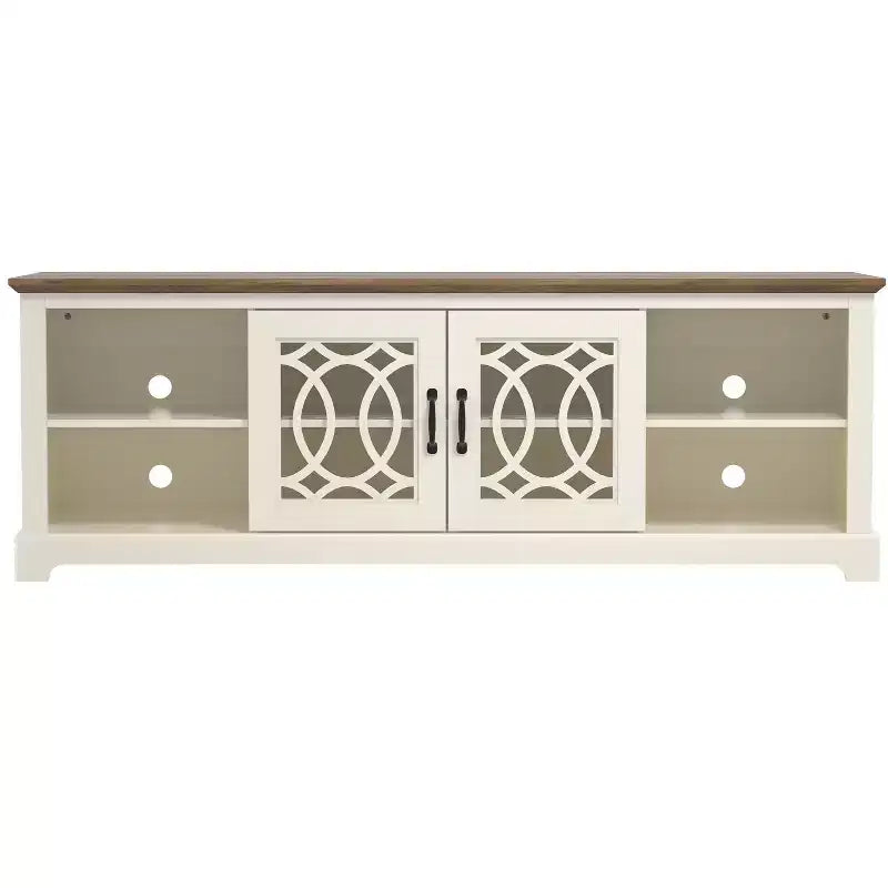 Meuble TV avec rangement à porte découpée 68,2 L 17,1 P 23,7 H