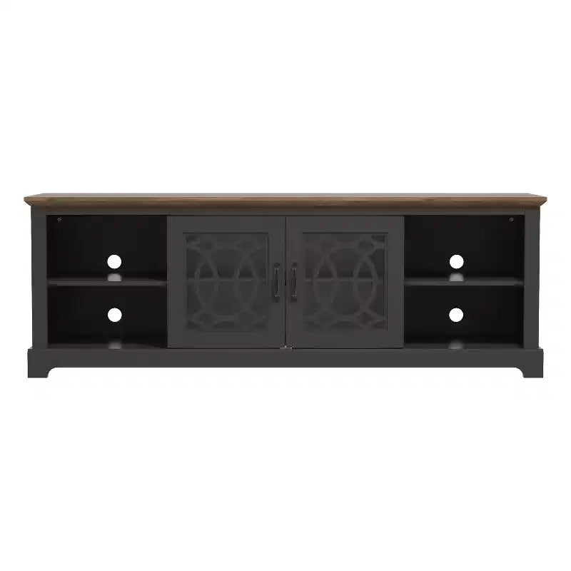 Meuble TV avec rangement à porte découpée 68,2 L 17,1 P 23,7 H
