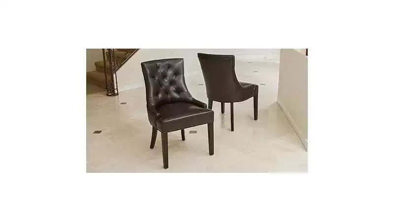 Chaises de salle à manger, chaises d'appoint rembourrées avec dossier capitonné et pieds en bois, chaises de salle à manger de cuisine contemporaines