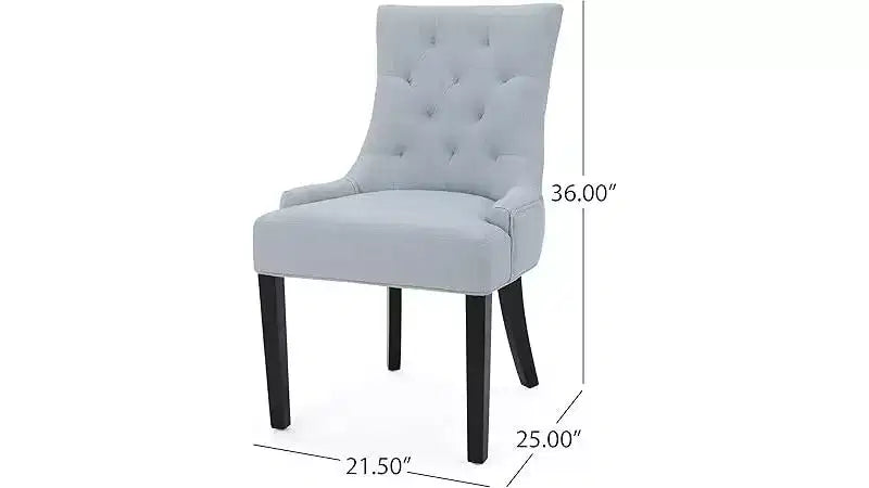 Chaises de salle à manger, chaises d'appoint rembourrées avec dossier capitonné et pieds en bois, chaises de salle à manger de cuisine contemporaines
