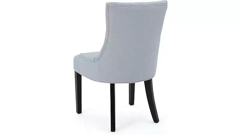 Chaises de salle à manger, chaises d'appoint rembourrées avec dossier capitonné et pieds en bois, chaises de salle à manger de cuisine contemporaines